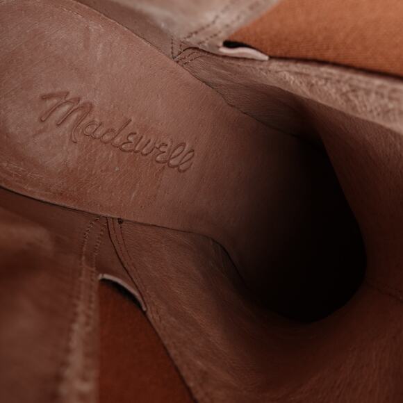 Madewell Boots Womens Size 5 Brown Carina Chelsea Slip On Ankle Leather Western - Picture 13 of 15